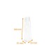 Borse OPP neutre con base SOS 55x17,5/17,5x180 mm, confezione da 100