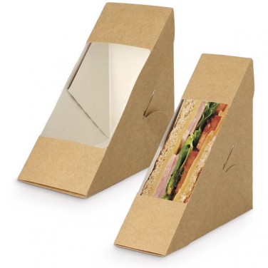 Envases triangulares tipo sándwich