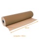 Rotolo di carta da regalo kraft Naturale 0,50x100m, per unità