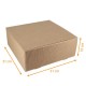 Präsentationsbox aus Kraft écru gewellt 31x31x10cm, Karton mit 50 Stück