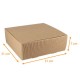 Präsentationsbox aus Kraft écru gewellt 31x31x7cm, Karton mit 50 Stück