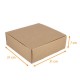 Präsentationsbox aus Kraft écru 31x31x7cm, Karton mit 50 Stück