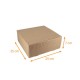 Präsentationsbox aus Kraft écru gewellt 25x25x7cm, Karton mit 50 Stück