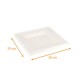 Teller aus Pflanzenfasern quadratisch 20x20cm, 50er-Pack