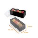 Caja de macarrones base de cartón negro mate + tapa de PET, 135x50x45mm, 5 uds., caja de 108