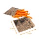 Bolsa antigrasa para patatas fritas, hamburguesas y churros kraft "Times", 12x12cm, para patatas fritas, paquete de 1000