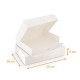 Box für Traiteur-Tabletts weiß, 35x26x6cm, mit Einkerbungen, 25er-Pack
