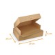 Schachtel für Feinkost-Tabletts aus braunem Kraftpapier 29x20x6cm, mit Einkerbungen, 50er-Pack