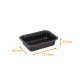 Bandeja negra precintable Alphacel en PP, 137x96x32mm, 250cc, caja de 2000