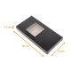 Estuche para tabletas de chocolate Negro (interior gris) 16x8x1,5cm (con ventana laminada), paquete de 100