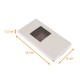 Estuche para tabletas de chocolate Blanco (interior chocolate) 16x8x1,5cm (con ventana laminada), paquete de 100