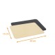Platte für Catering abgerundete Ecken Gold/Schwarz, 750g, 15x20cm, 100er-Packung