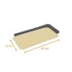 Platte für Catering abgerundete Ecken Gold/Schwarz, 750g, 12x20cm, 100er-Packung