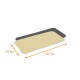 Platte für Catering abgerundete Ecken Gold/Schwarz, 750g, 10x20cm, 100er-Packung
