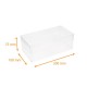 Scatola per dolci in rPET, trasparente, spessore 200µ, 200x100x75x30mm, scatola da 35