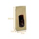 Sacchetto SOS kraft marrone con finestra 9x5x20,5cm, confezione da 100
