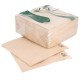 Toalla microcalentada 39x39cm, Crudo reciclado, caja de 1200