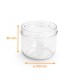Tarro de cristal liso 450ml, ø100mm h.80mm, paquete de 20