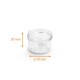 Tarro de cristal liso 120ml, ø70mm h.50mm, paquete de 30
