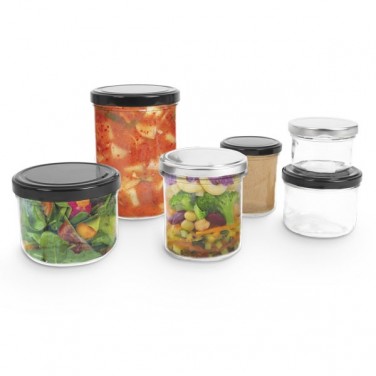 Vaso di vetro liscio