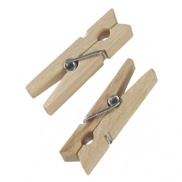 Mini pinza de madera