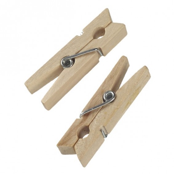Mini pinza de madera