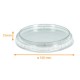 Deckel für Dessertschale Karton 24cl, ø100x15mm, flach transluzent , 50er-Pack