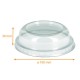 Deckel für Dessertschale Karton 24cl, ø100x30mm, durchscheinende Kuppeln, 50er-Pack