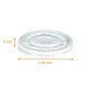 Coperchio per ciotola da dessert Cartone 18cl, ø90x8mm, piatto, confezione da 100