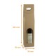 Scatola per bottiglie di vino con maniglie e finestra, in kraft grezzo, 90x90x385 mm, per 1 bottiglia, scatola da 50