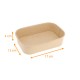 Rectangular cardboard tray Kraft / PP, 17x12x4cm, 500ml, box of 300