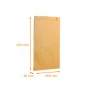 Faltenbeutel aus braunem Kraftpapier recycelt, 240+80x420mm, 70g/m2, 100er-Packung