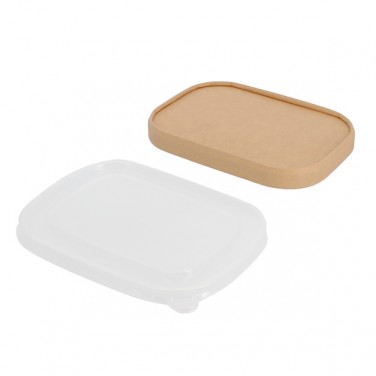 Couvercle pour barquette rectangulaire en carton