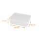 Bandeja de PP con tapa apta para microondas opaco (CartyBox), 1100cc, caja de 100