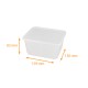 Bandeja de PP con tapa apta para microondas opaco (CartyBox), 1150cc, caja de 100