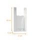 Borsa di plastica LDPE 21+6/6x40cm, spessore 50 µ, trasparente, scatola da 1000