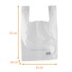 Borsa di plastica LDPE 35+15/15x55cm, spessore 50 µ, trasparente, scatola da 500