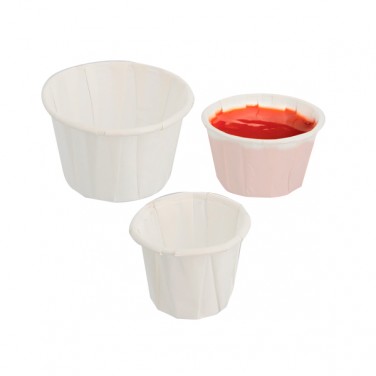 Topf aus plissiertem Papier