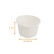 Topf aus plissiertem Papier weiß, 30ml, ø4,2xh.3cm, Packung mit 250
