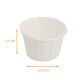 Topf aus plissiertem Papier weiß, 60ml, ø5,4xh.3,4cm, Packung mit 250