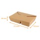 Ecokraft-Schale 2 Fächer, 450+750ml, 213x155x46mm, Karton mit 200 Stück