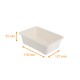 Schale aus Zuckerrohrschnitzel 1 Fach, 840ml, 178x127x55mm, Karton mit 400 Stück