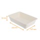 Schale aus Zuckerrohrschnitzel 1 Fach, 1500ml, 232x167x55mm, Karton mit 400 Stück
