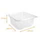 Vassoi rettangolari - Optipack 2000cc, 188x188x87mm, scatola da 240