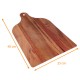Tablas de bar rectangular 40x25cm, cartón imitación madera, paquete de 20