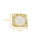 Etiquetas adhesivas cuadrado 25x25mm 'Felices Fiestas' Oro , paquete de 500