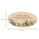 Etiquetas adhesivas oval 50x30mm 'Fabrication Artisanale, paquete de 500