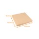 Tapa para caja de bombones 9 piezas, cartón kraft, paquete de 100