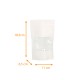 Luftdichte Reißverschlusstasche - Doypack mit Fenster PP 11+6,5x18,5cm 250ml Weiß, 100er-Packung