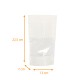 Luftdichte Reißverschlusstasche - Doypack mit Fenster PP 13+7x22,5cm 500ml Weiß, 100er-Packung